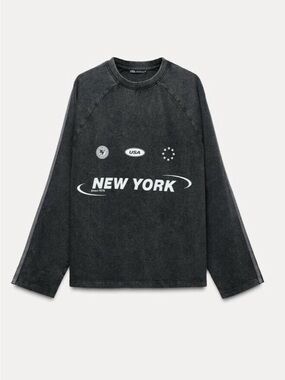 Zara Long Sleeve shirt S sized washed effect
